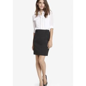 Black pencil skirt